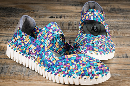 Ballerine ultra confort turquoise  | Mes Espadrilles